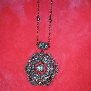 Joseph Esposito (ESPO) Gorgeous Vintage Silver Pendant Necklace